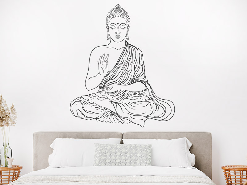 Wandtattoo Buddha