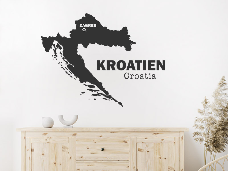 Wandtattoo Kroatien
