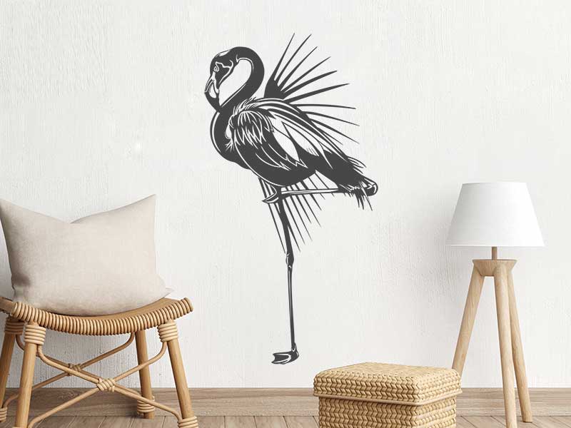 Wandtattoo Flamingo