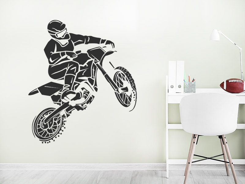 Wandtattoo Motocross