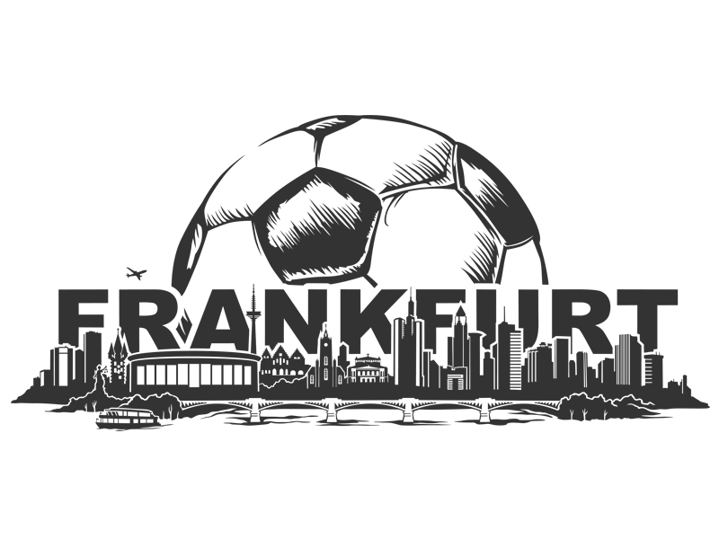Fußball Wandtattoo Frankfurt