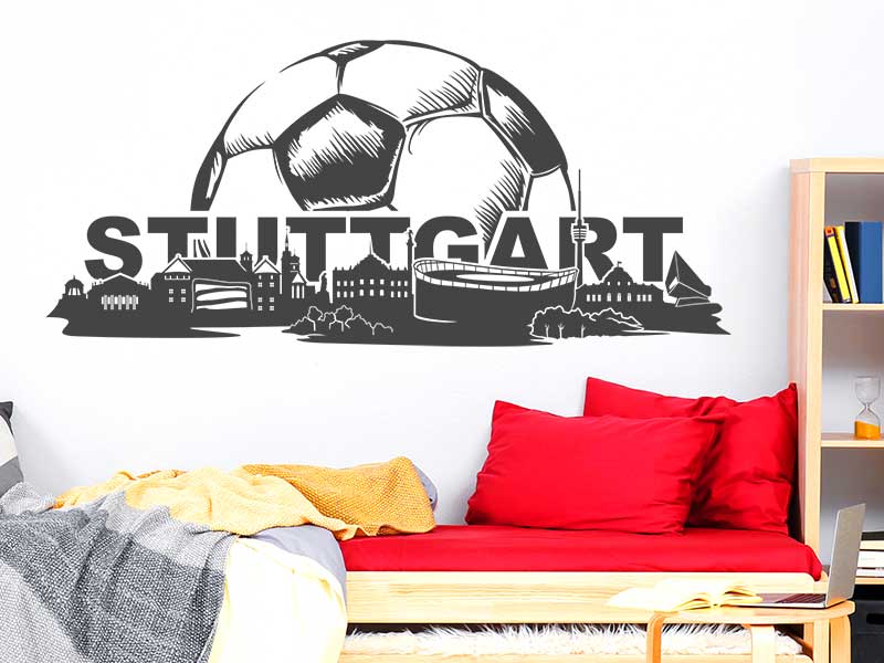 Wandtattoo Stuttgart Fußball