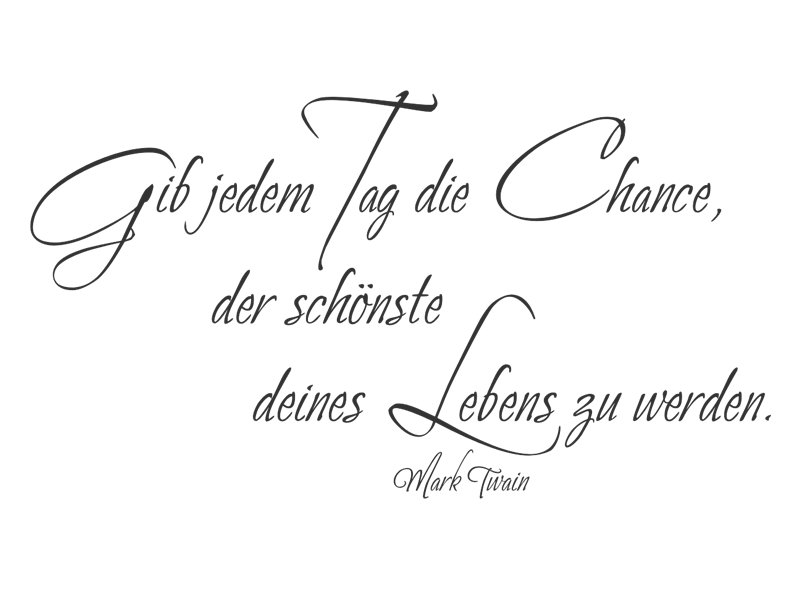 Wandtattoo Der schönste Tag Deines Lebens Wandtattoos.de