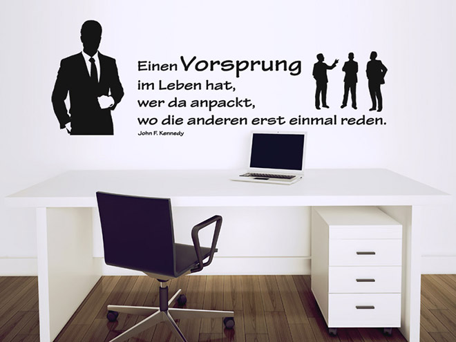 Wandtattoo Zitate Motivation für Arbeit & Betrieb Wandtattoos.de