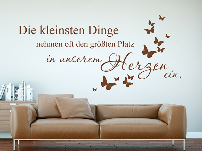 Wandtattoo Glück Sprüche Wandtattoos.de