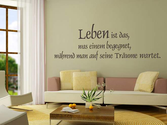Wandtattoo Traum Sprüche Wandtattoos.de