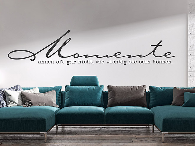Wandtattoo Sprüche für die Wand Leben Wandtattoos.de
