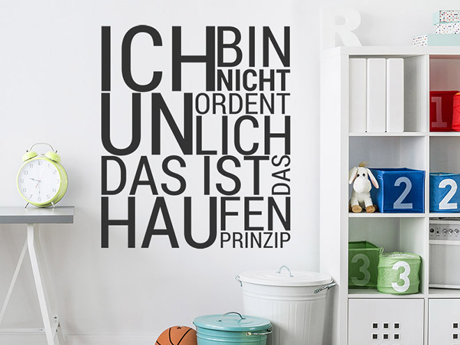 Wandkings Wandtattoo "Solange Ich Noch Stehen Kann, Kämpfe Ich