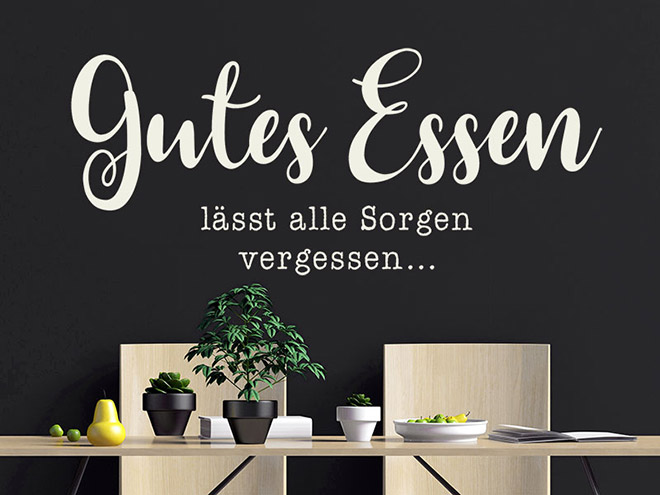 Wandtattoo Sprüche für die Küche Essen & Trinken Wandtattoos.de