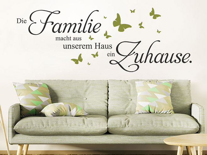 Wandtattoo Sprüche für die Wand Leben Wandtattoos.de