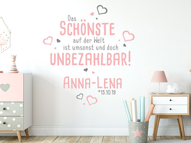 Wandtattoo Das Schönste auf der Welt&hellip; Wandtattoos.de