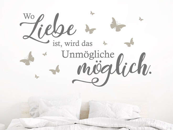 Wandtattoo Sprüche zur Liebe Liebessprüche Wandtattoos.de