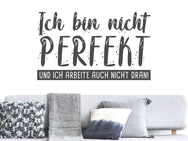 Wandtattoo Lifestyle moderne Sprüche Wandtattoos.de