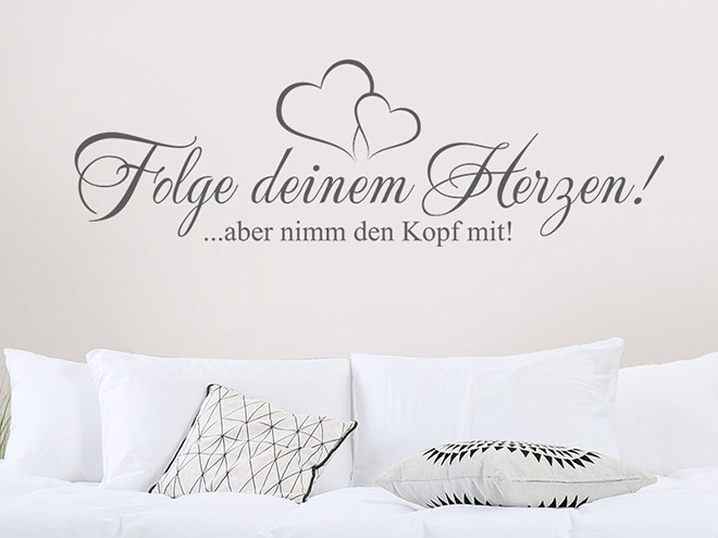Wandtattoo Inspirationen geistreiche Sprüche Wandtattoos.de