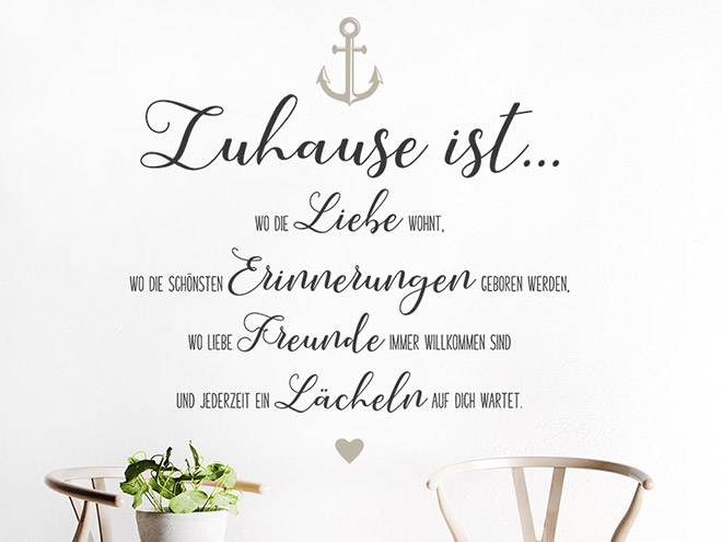 Wandtattoo Sprüche zur Liebe Liebessprüche Wandtattoos.de