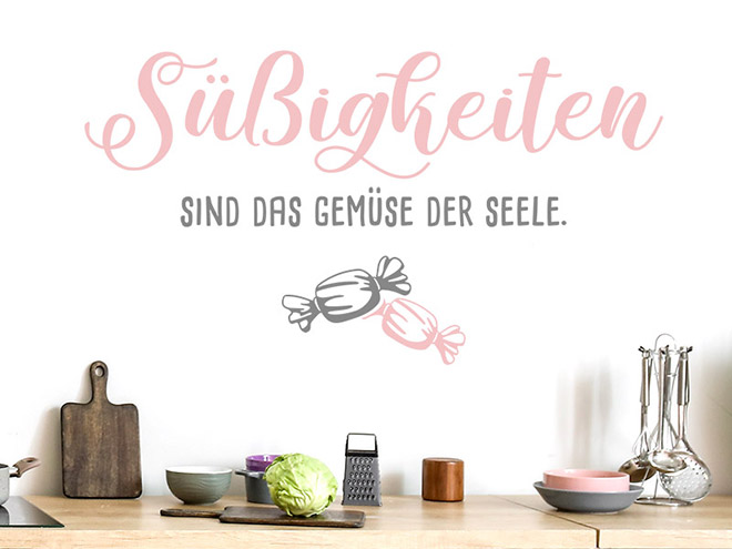 Wandtattoo Sprüche für die Küche Essen & Trinken Wandtattoos.de