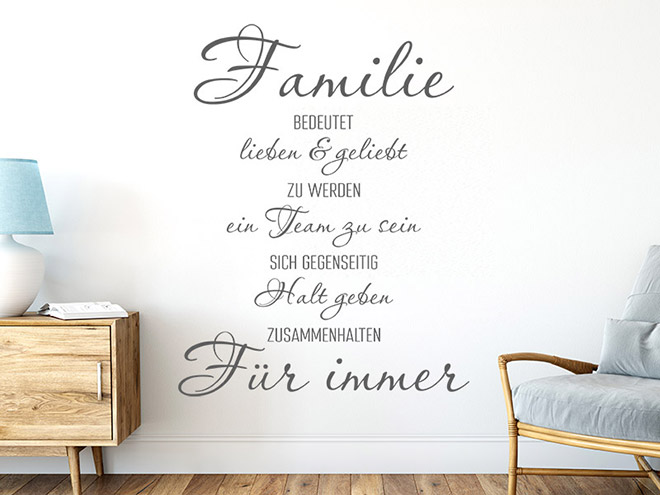 Wandtattoo Sprüche für die Wand Leben Wandtattoos.de