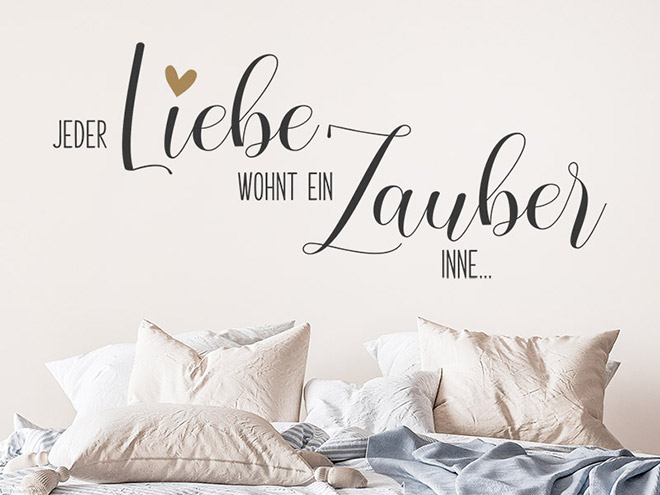 Wandtattoo Sprüche zur Liebe Liebessprüche Wandtattoos.de