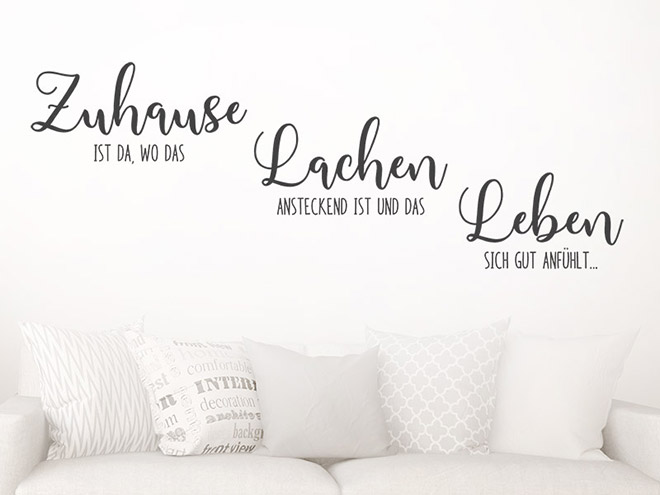 Wandtattoo Glück Sprüche Wandtattoos.de