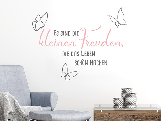 Wandtattoo Sprüche für die Wand Leben Wandtattoos.de