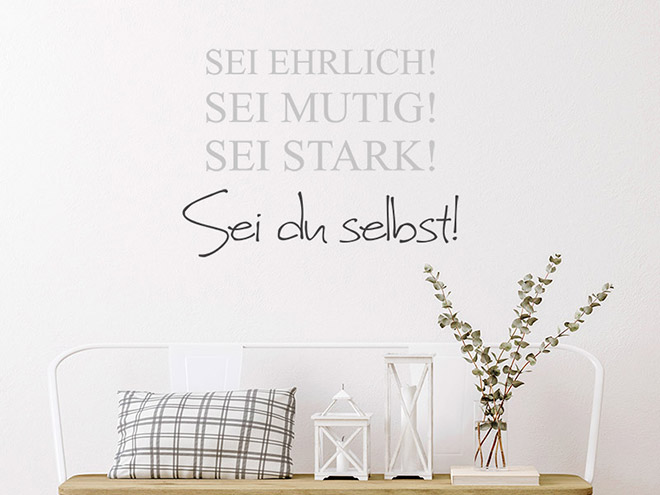 Wandtattoo Inspirationen geistreiche Sprüche Wandtattoos.de