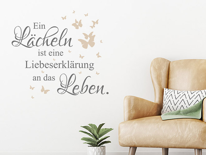 Wandtattoo Sprüche für die Wand Leben Wandtattoos.de