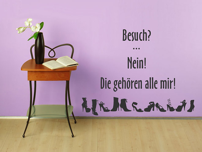 Wandfolie Besuch? Wandtattoo bei Wandtattoos.de