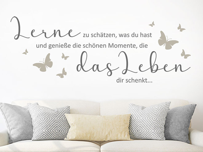 Wandtattoo Weisheiten | fernöstliche Lebensweisheiten | Wandtattoos.de