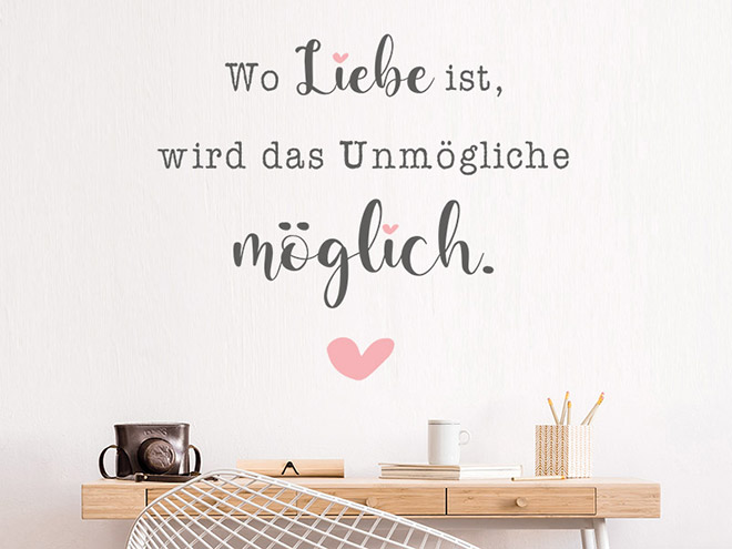 Wandtattoo Sprüche zur Liebe Liebessprüche Wandtattoos.de