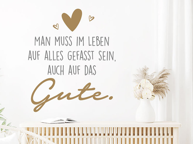 Wandtattoo Sprüche für die Wand Leben Wandtattoos.de