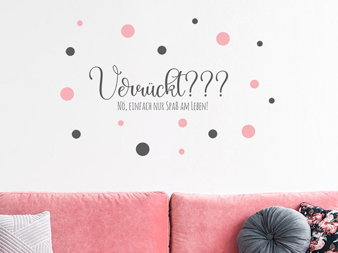 Wandtattoo Spaß am Leben Wandtattoos.de