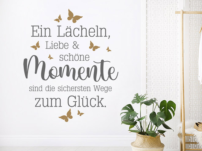Wandtattoo Wege zum Glück Wandtattoos.de