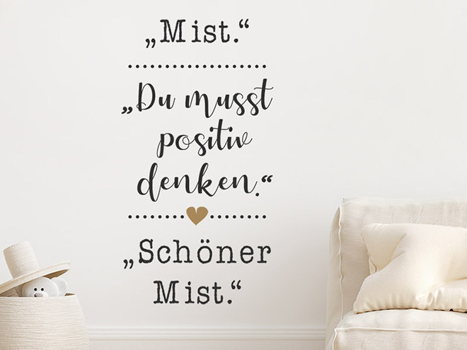 Lustige Wandtattoo Sprüche witzig & humorvoll Wandtattoos.de