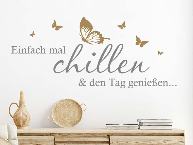 Wandtattoo Lifestyle moderne Sprüche Wandtattoos.de