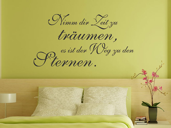 Wandtattoo Zeit zu Träumen Wandtattoos.de