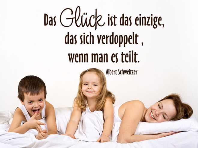 Wandtattoo Das Glück ist das einzige... Wandtattoos.de