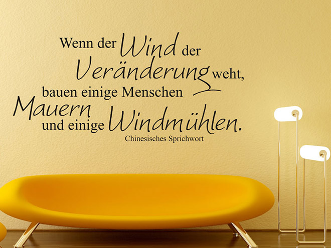 Wandtattoo Wenn der Wind der Veränderung... Wandtattoos.de