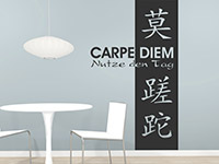 Wandtattoo Wandbanner Schriftzeichen Carpe Diem