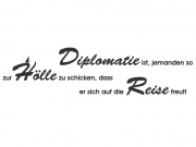 Wandtattoo Diplomatie ist ... Motivansicht