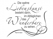 Wandtattoo Lebenskunst Motivansicht