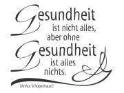 Wandtattoo Gesundheit ist nicht alles... Motivansicht