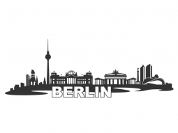 Wandtattoo Skyline Berlin Motivansicht