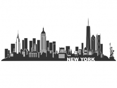 Wandtattoo New York Skyline 1 Motivansicht