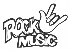 Rock Music Wandtattoo Motivansicht