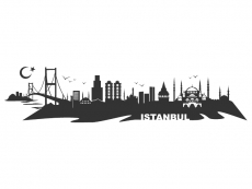 Wandtattoo Istanbul Skyline Motivansicht