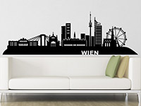 Wandtattoo Skyline Wien