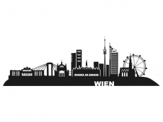 Wandtattoo Skyline Wien Motivansicht