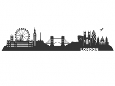 Wandtattoo London Skyline Motivansicht