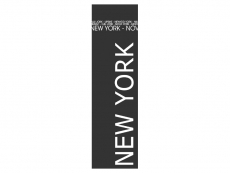 Wandtattoo Wandbanner New York Motivansicht