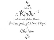 Wandtattoo Gib Kindern Flügel... Motivansicht